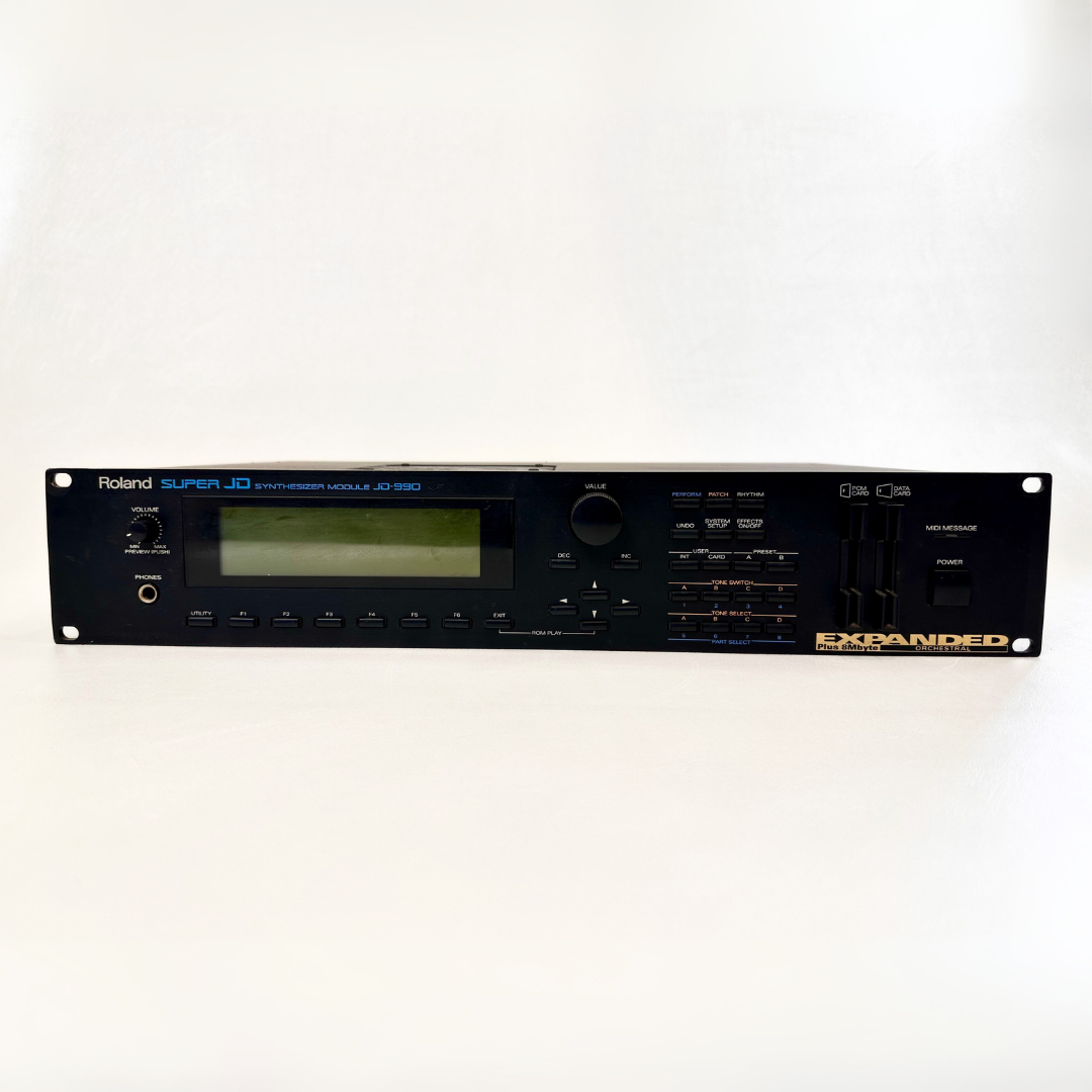 1990s Roland JD-990 Super JD Synthesiser Module Rack Mounted Unit