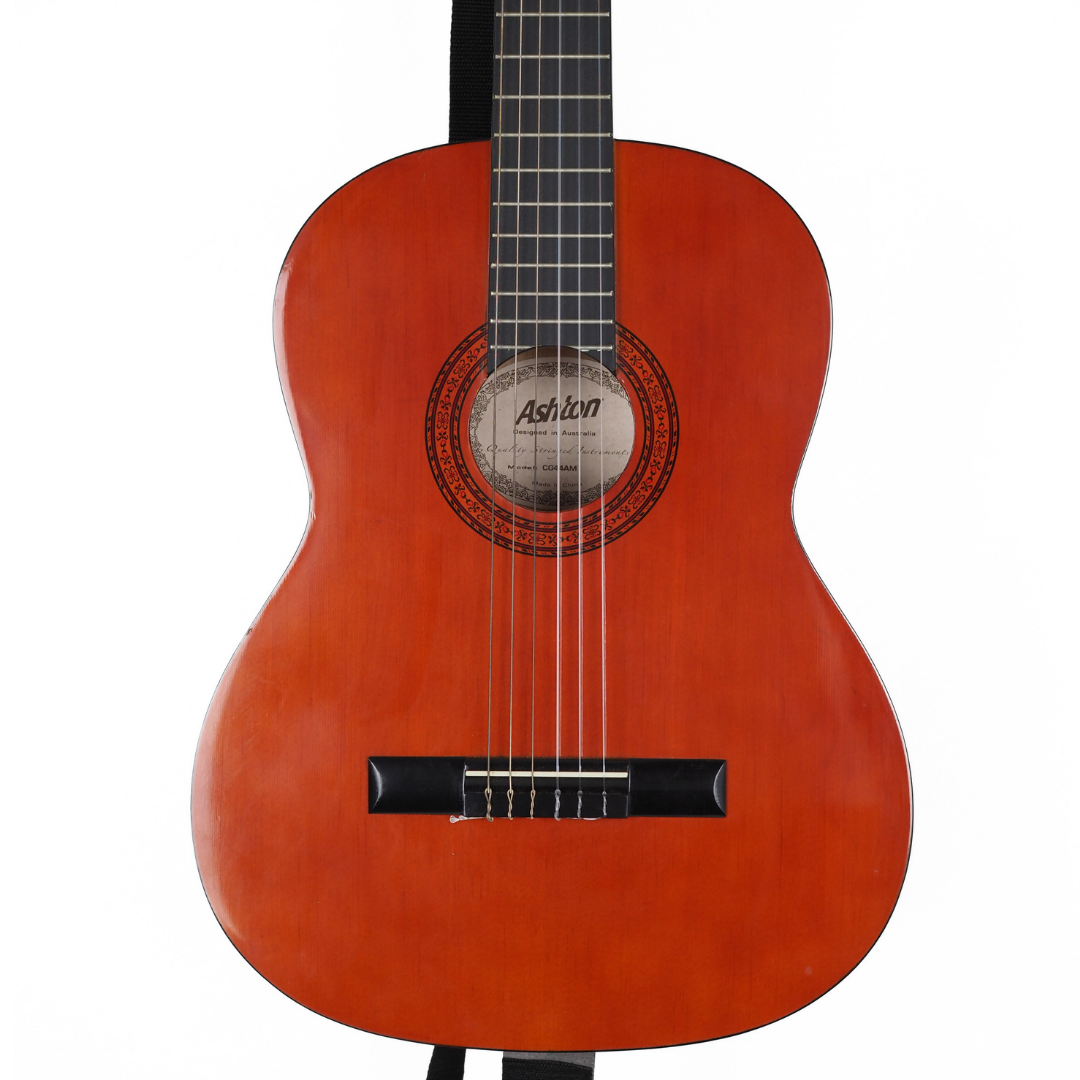 Ashton CG44AM Full-Sized Classical Guitar with Strap