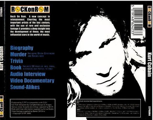 Kurt Cobain – RockOnRom (CD, CD-ROM, Unofficial Release)