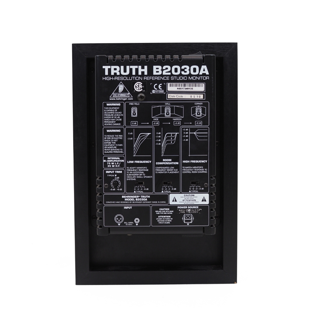 Behringer Truth B2030A 125w 6.75" Active Studio Monitor