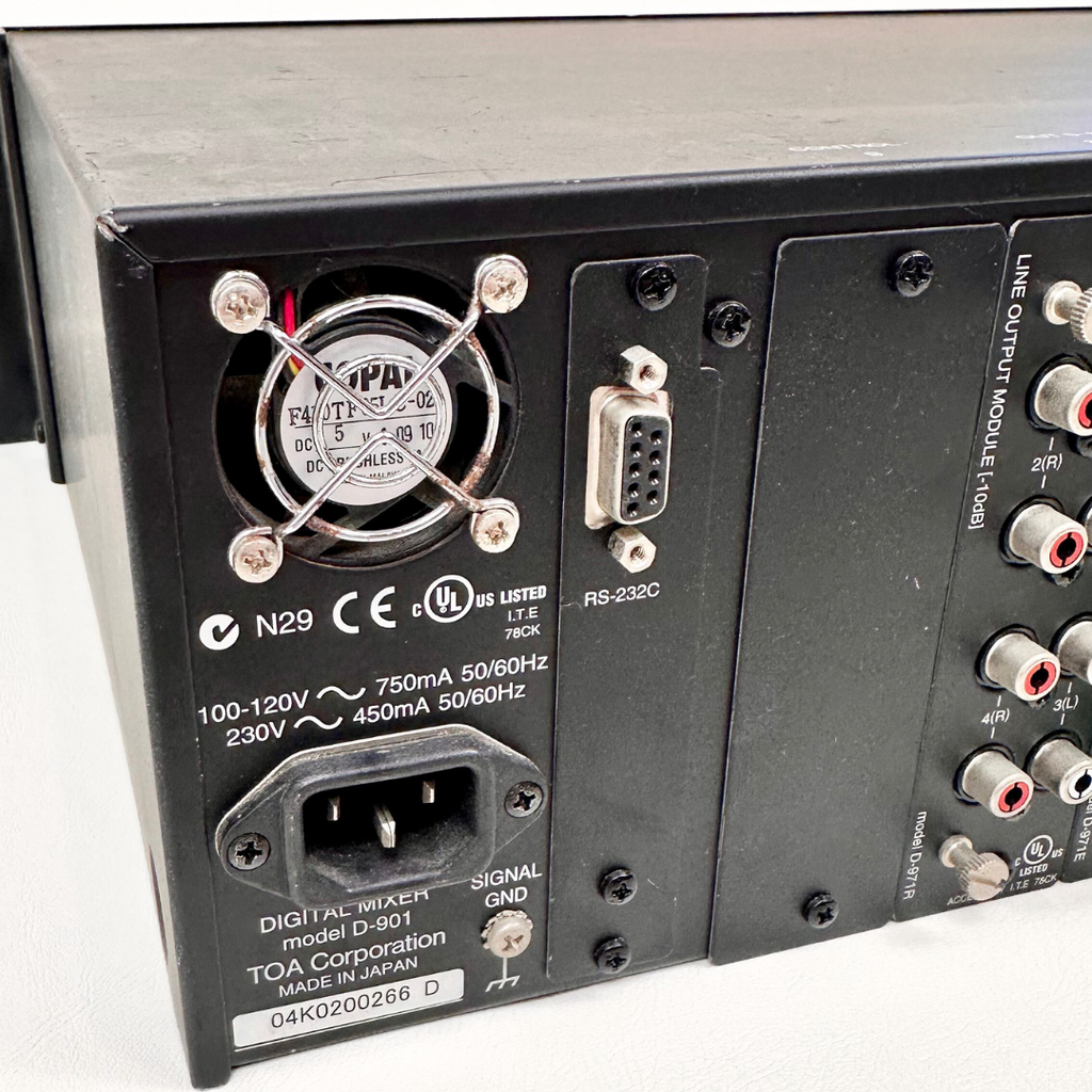 TOA D-901 Digital Mixer Rack Mounted Unit