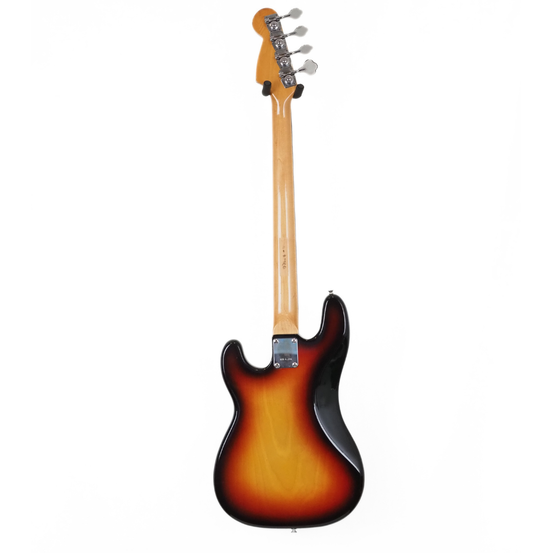 Vintage Riviera Precision-Style Electric Bass Guitar in Sunburst