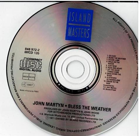 John Martyn – Bless The Weather (CD, Album, Reissue)