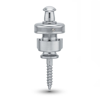 Schaller 14010301 New S-Locks Strap Locks (Pair) in Satin Chrome