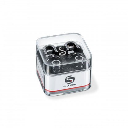 Schaller S-Lock 14010401 Black Chrome Strap Lock System