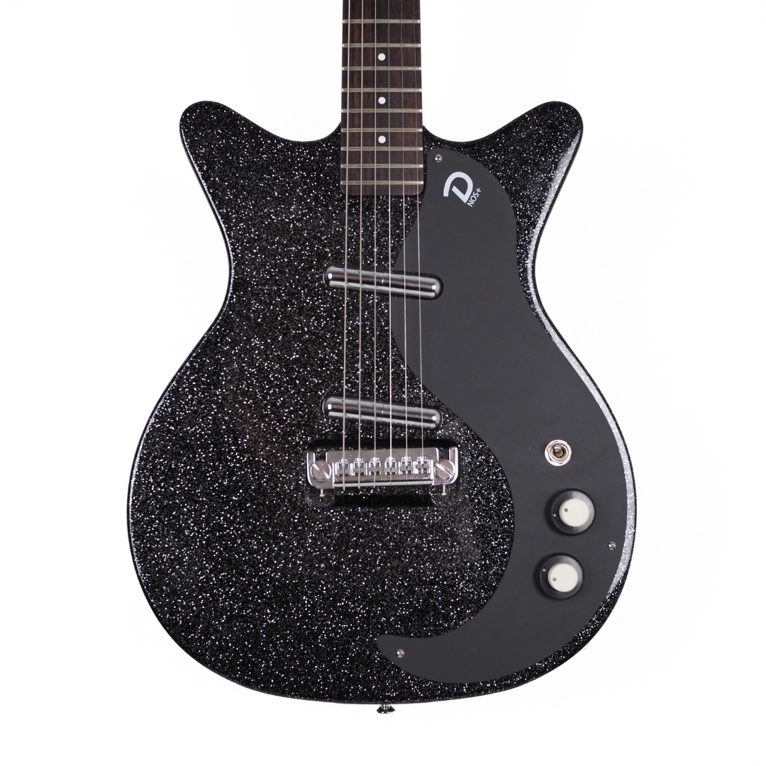 Danelectro 59M NOS+ Electric Guitar in Black Metal Flake
