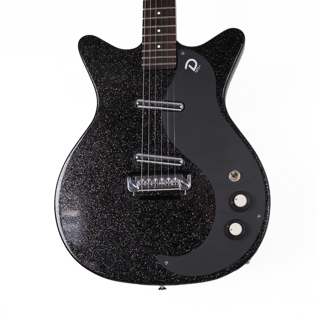 Danelectro 59M NOS+ Electric Guitar in Black Metal Flake