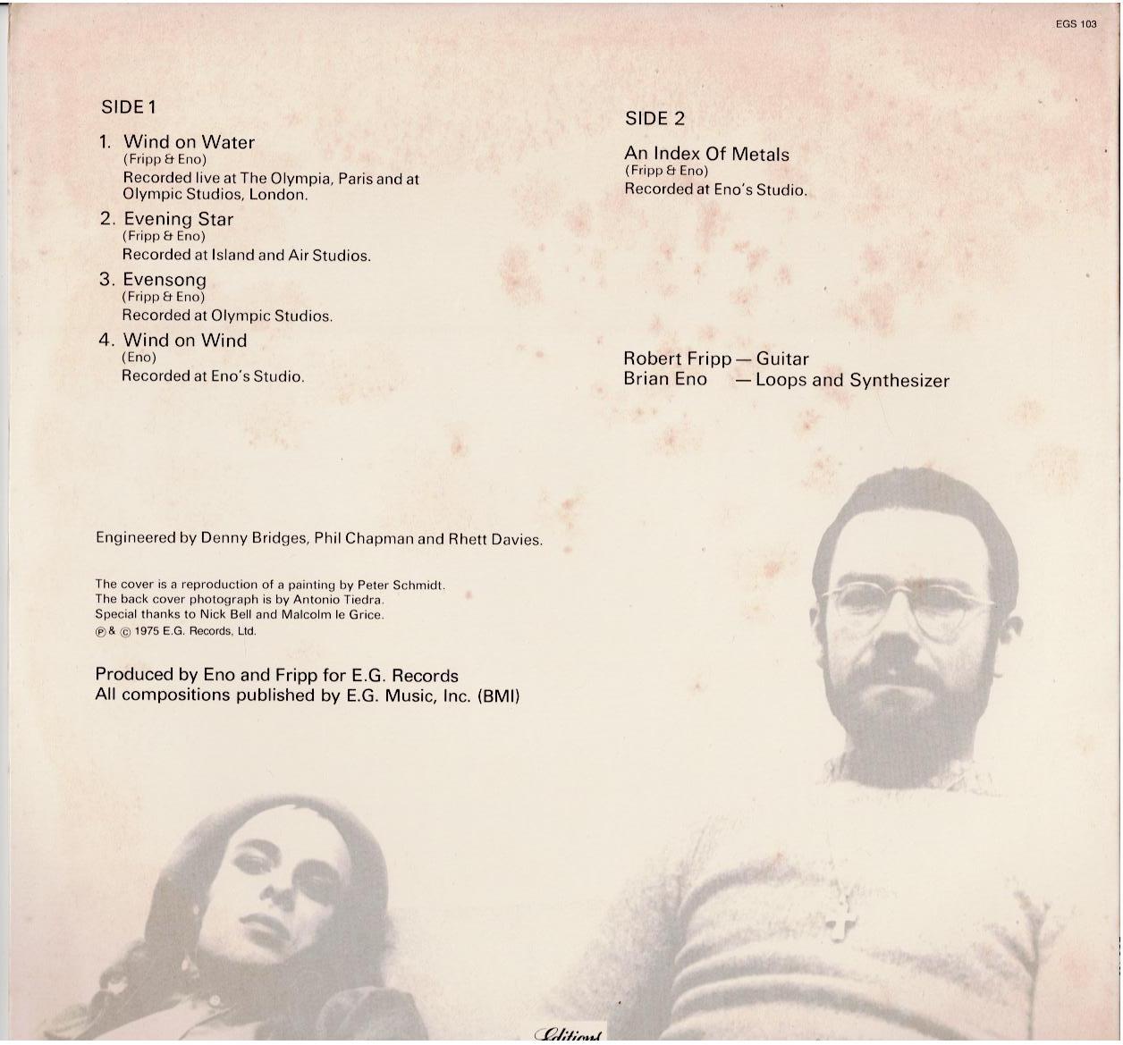 Fripp & Eno – Evening Star (Vinyl, LP, Album, Reissue)