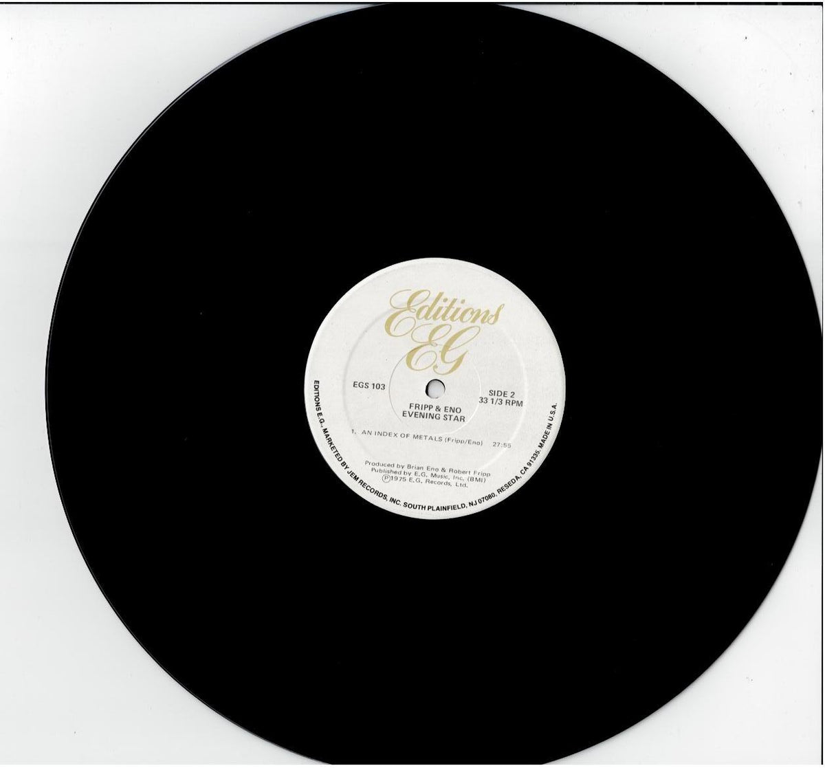 Fripp & Eno – Evening Star (Vinyl, LP, Album, Reissue)