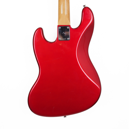 Vintage Moon JB-240 Precision/Jazz Bass Guitar in Metallic Red with Seymour Duncan Pickups