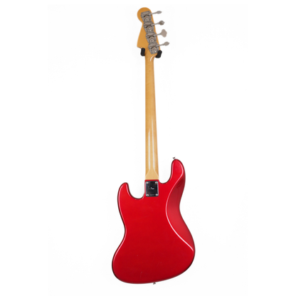 Vintage Moon JB-240 Precision/Jazz Bass Guitar in Metallic Red with Seymour Duncan Pickups