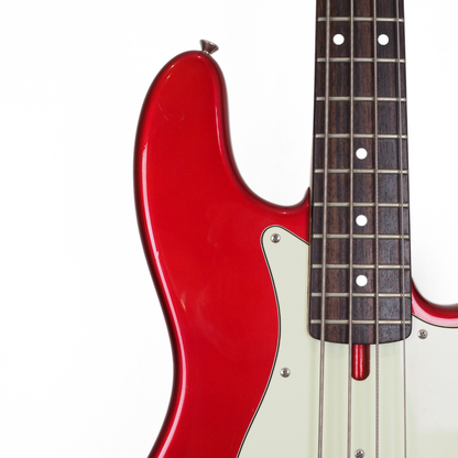 Vintage Moon JB-240 Precision/Jazz Bass Guitar in Metallic Red with Seymour Duncan Pickups
