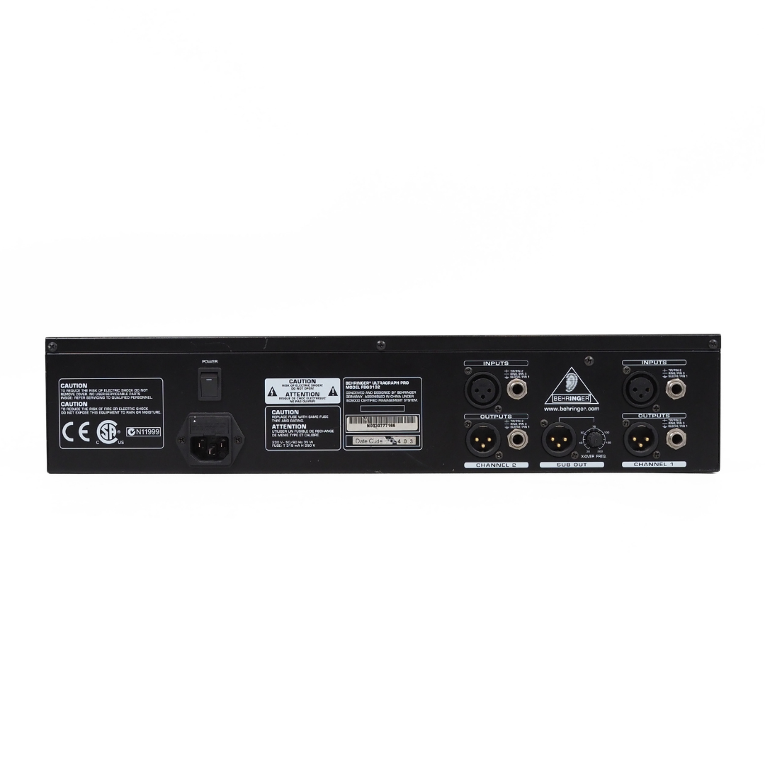 Behringer Ultragraph Pro FBQ3102 31-Band Stereo Graphic Equalizer Rack Mounted Unit