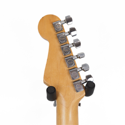 1980s Fender Contemporary MIJ Stratocaster Electric Guitar in Aged Pearl White Finish