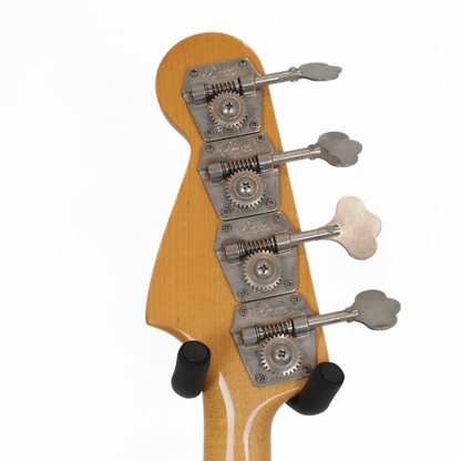 Vintage Moon JB-240 Precision/Jazz Bass Guitar in Metallic Red with Seymour Duncan Pickups