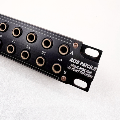 Alto Patch.B 48-Point Patchbay Rack Mounted Unit