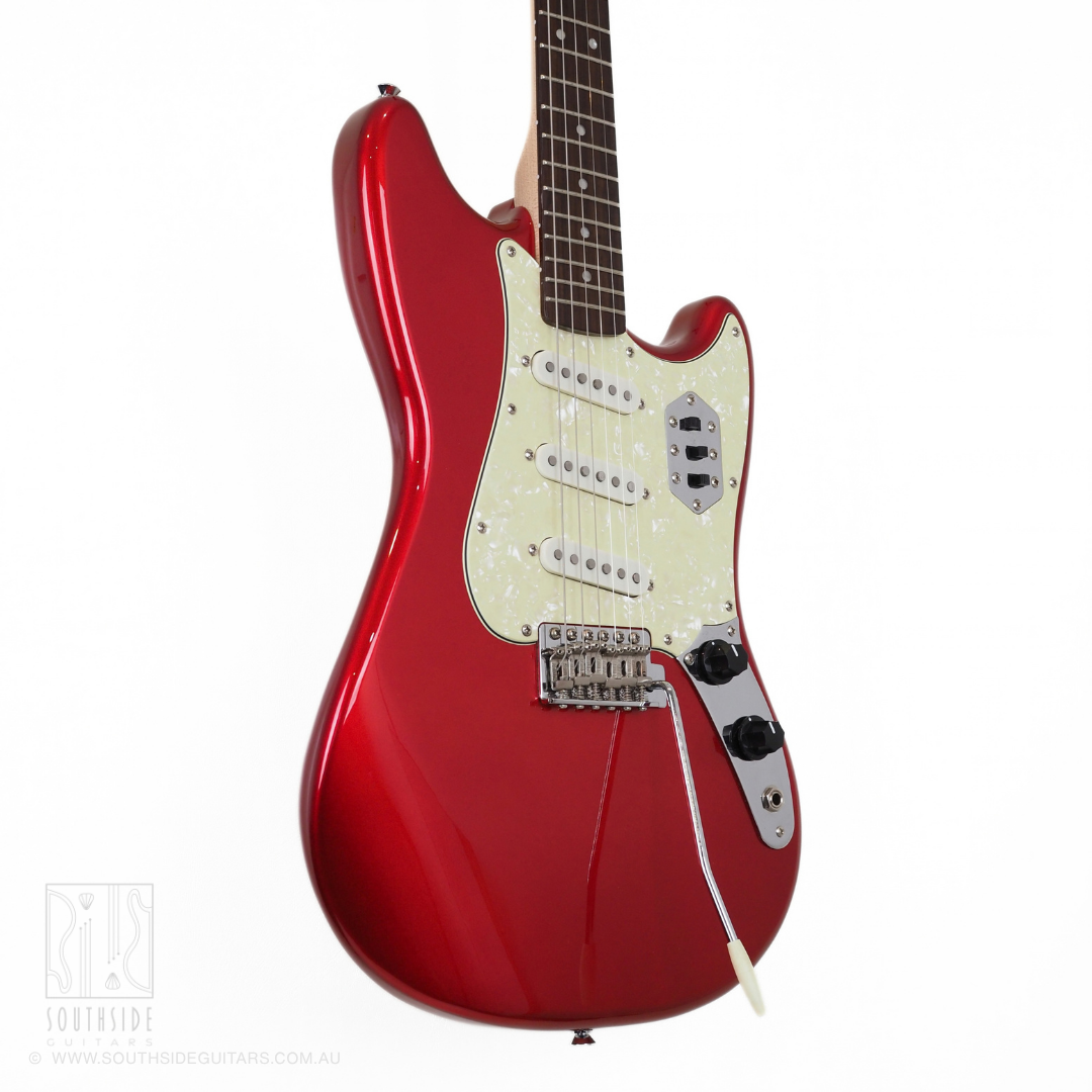2021 Squier Paranormal Cyclone Electric Guitar in Candy Apple Red