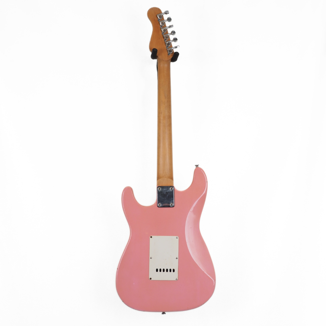 Bridgecraft Stratocaster-Style SSS Electric Guitar in Pink