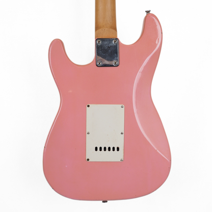 Bridgecraft Stratocaster-Style SSS Electric Guitar in Pink