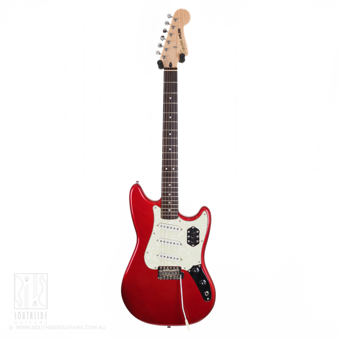 2021 Squier Paranormal Cyclone Electric Guitar in Candy Apple Red
