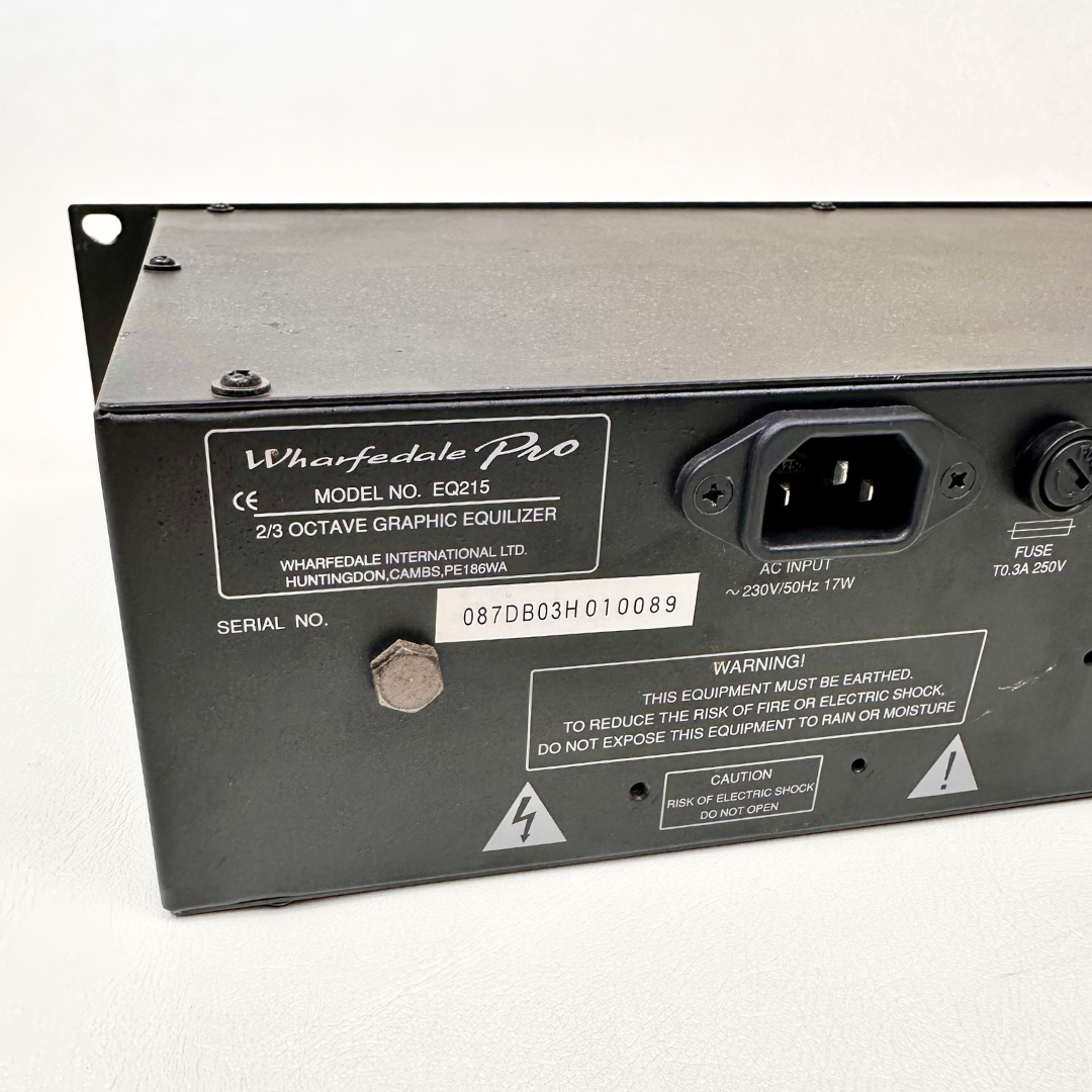 Wharfedale Pro EQ-215 2/3 Octave Graphic Equalizer Rack Mounted Unit