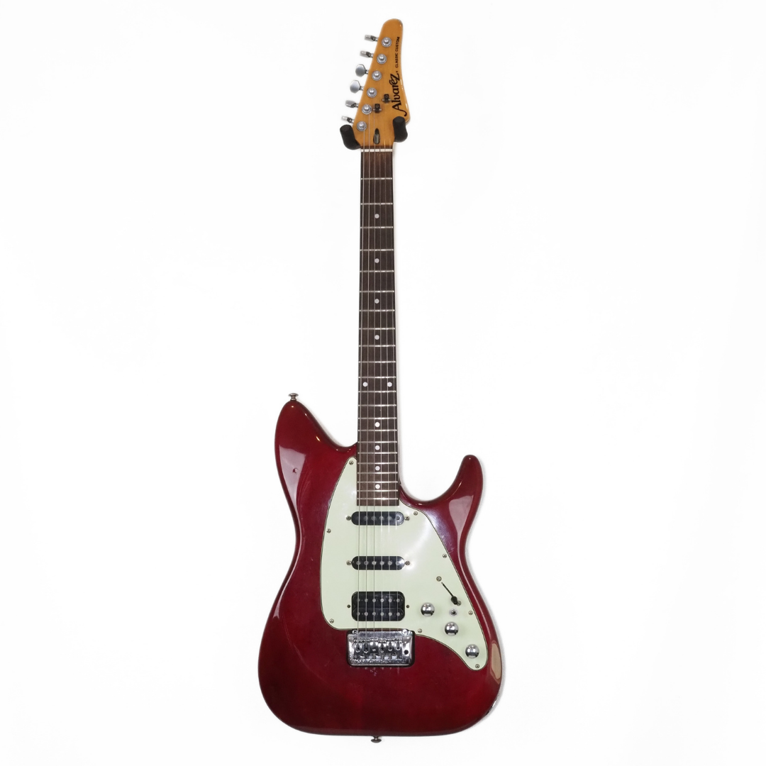 1990s Alvarez AE30TR Classic III / Classic Custom Electric Guitar in Transparent Red
