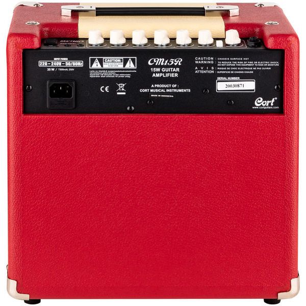Cort CM15R 15 Watt Guitar Amplifier in Dark Red