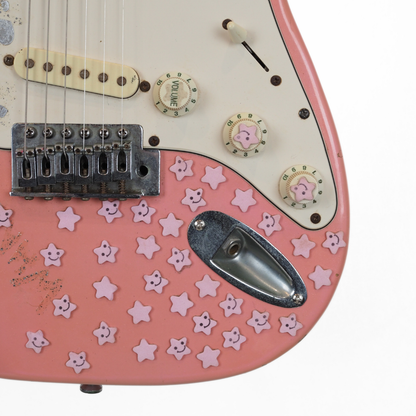 Bridgecraft Stratocaster-Style SSS Electric Guitar in Pink