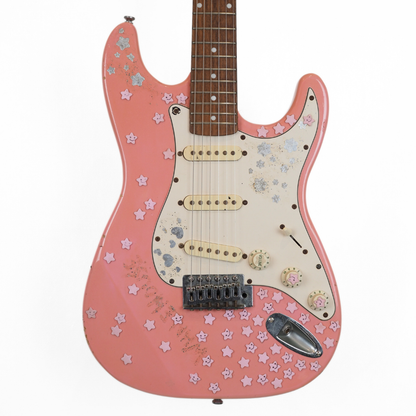 Bridgecraft Stratocaster-Style SSS Electric Guitar in Pink