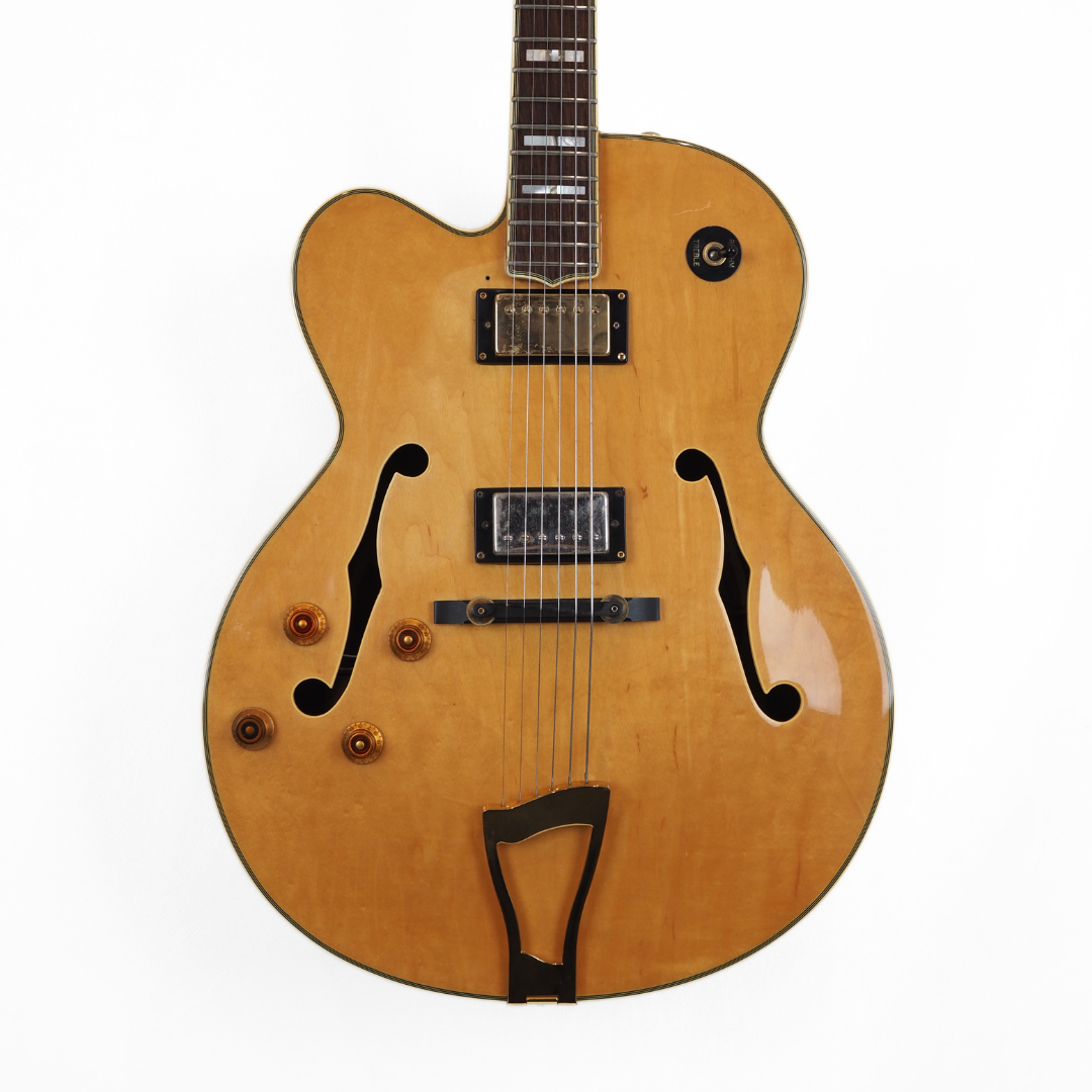 1998 Samick Artist Series HJ- 650 Left-Handed Archtop Jazzbox Electric Guitar (Upgraded Pickup)