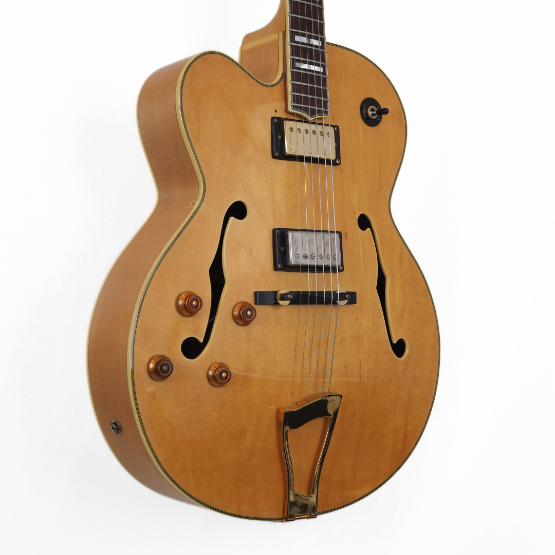 1998 Samick Artist Series HJ- 650 Left-Handed Archtop Jazzbox Electric Guitar (Upgraded Pickup)