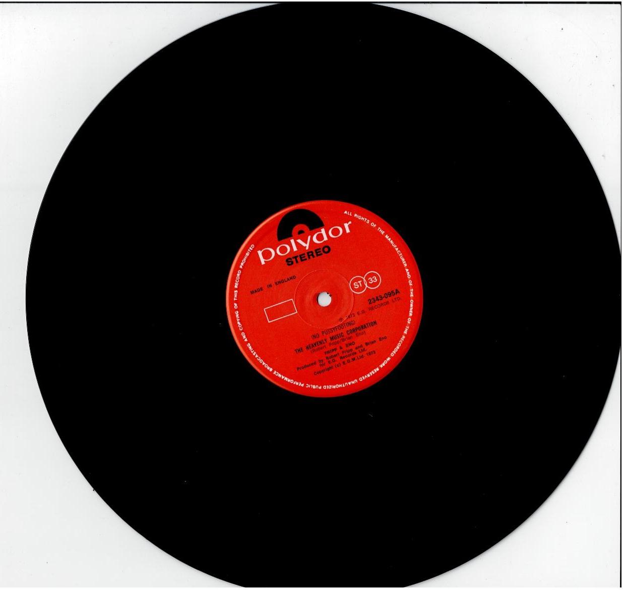 Fripp & Eno – (No Pussyfooting) (Vinyl, LP, Album, Reissue)