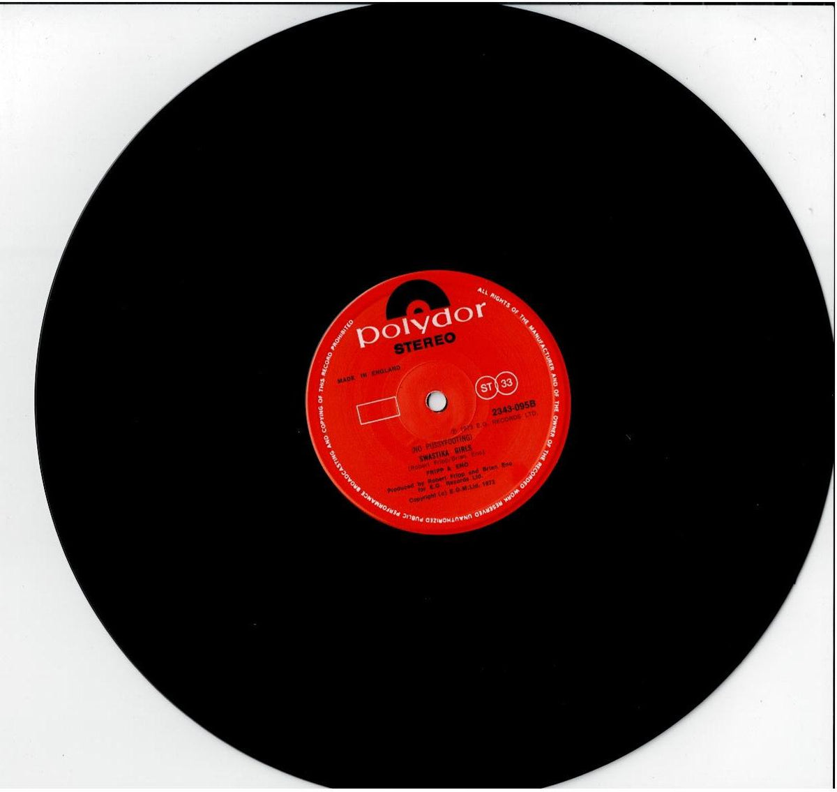 Fripp & Eno – (No Pussyfooting) (Vinyl, LP, Album, Reissue)