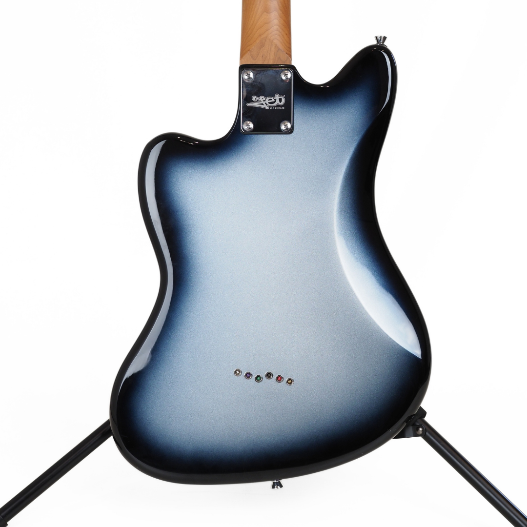 JET JJ-350B Offset Baritone Electric Guitar in Moonburst