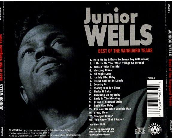 Junior Wells – Best Of The Vanguard Years (CD, Album, Compilation)