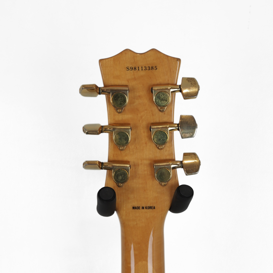 1998 Samick Artist Series HJ- 650 Left-Handed Archtop Jazzbox Electric Guitar (Upgraded Pickup)