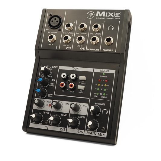 Mackie Mix5 5-Channel Compact Analogue Mixer