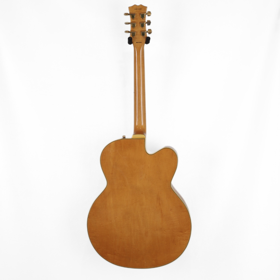 1998 Samick Artist Series HJ- 650 Left-Handed Archtop Jazzbox Electric Guitar (Upgraded Pickup)