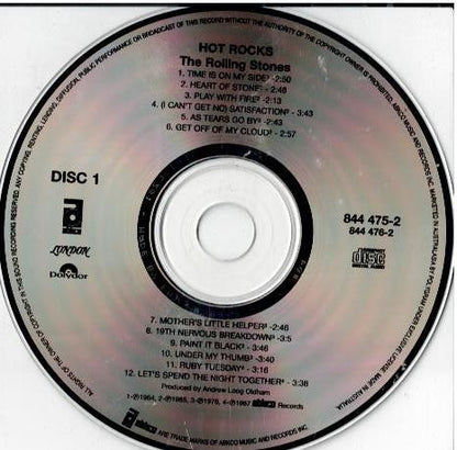 The Rolling Stones – Hot Rocks 1964-1971 (2 x CD, Compilation, Reissue, Remastered)