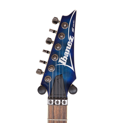 2016 Ibanez S Series S670QM Electric Guitar in Transparent Blue Burst
