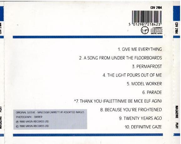 Magazine – Play (CD, Album)