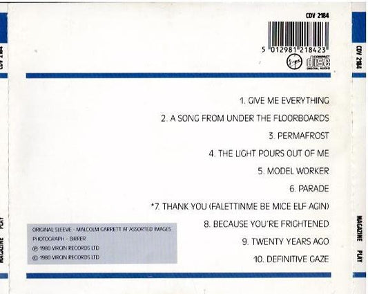 Magazine – Play (CD, Album)