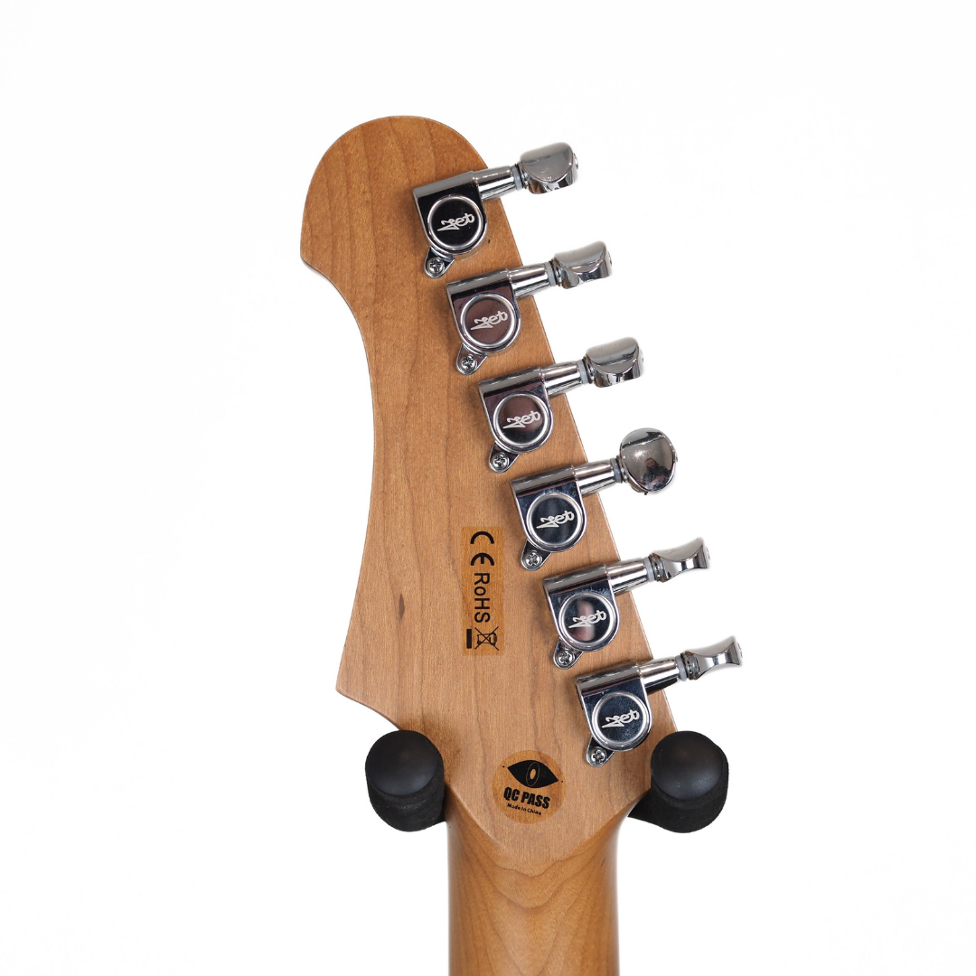 JET JJ-350B Offset Baritone Electric Guitar in Moonburst