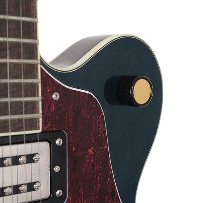 2025 Gretsch G2622/MDSPH Semi-Hollow Electric Guitar in Metallic Teal Sparkle