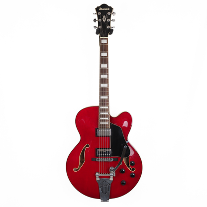 2014 Ibanez AFS75T Artcore Hollow Body Electric Guitar in Transparent Red