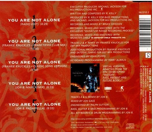 Michael Jackson – You Are Not Alone (CD, Maxi-Single)