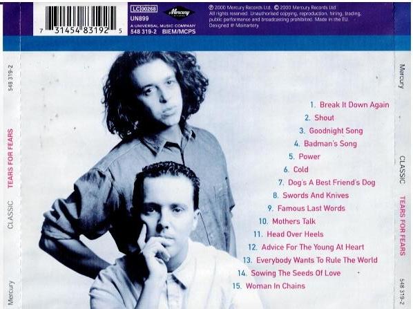 Tears For Fears – Classic (CD, Compilation, Repress)
