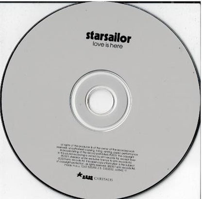 Starsailor – Love Is Here (CD, Album, Repress)