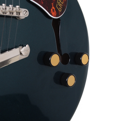 2025 Gretsch G2622/MDSPH Semi-Hollow Electric Guitar in Metallic Teal Sparkle