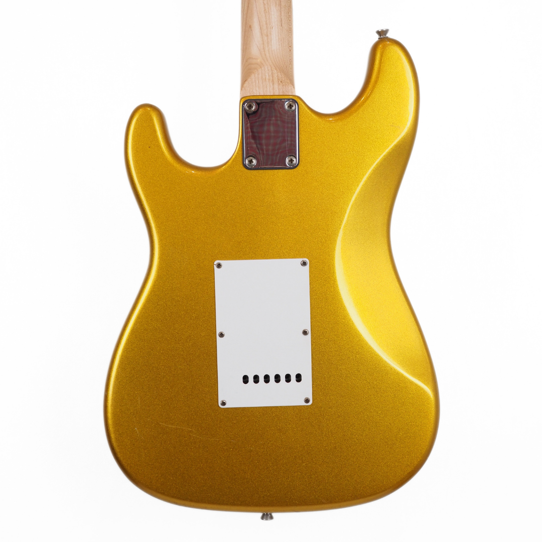 Monterey Stage Series Stratocaster Electric Guitar in Gold